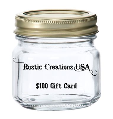$100 Rustic Creations USA Gift Card