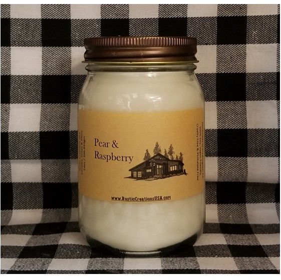 Pear and Raspberry Candle