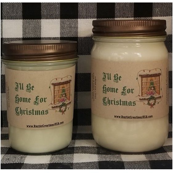 I’ll Be Home for Christmas Candle