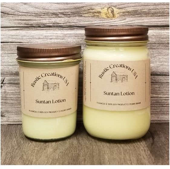 Suntan Lotion Candle