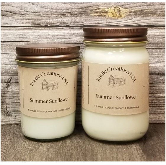 Summer Sunflower Candle