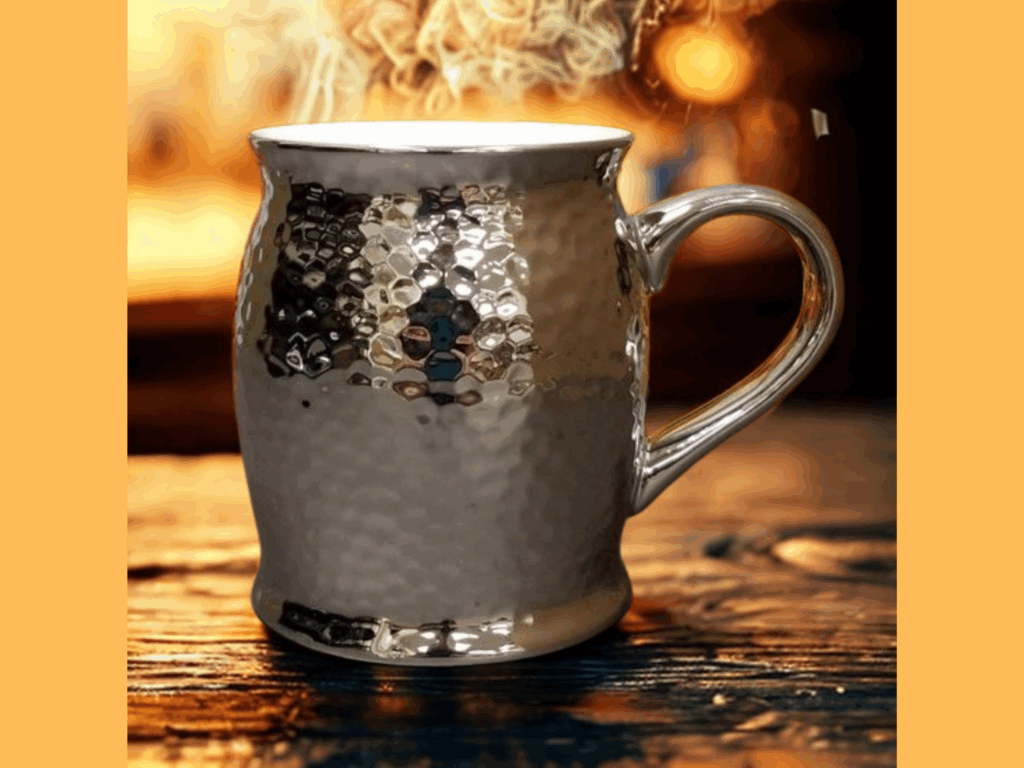 Silver Moscow Mule Mug with Earl Grey Tea Scent