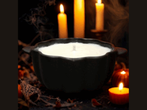 Black Pumpkin Crock - 8oz Candle