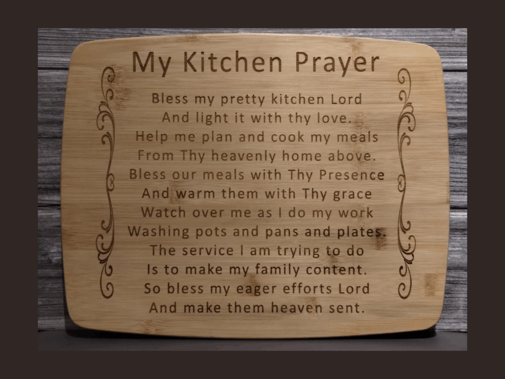 My Kitchen Prayer Sign 